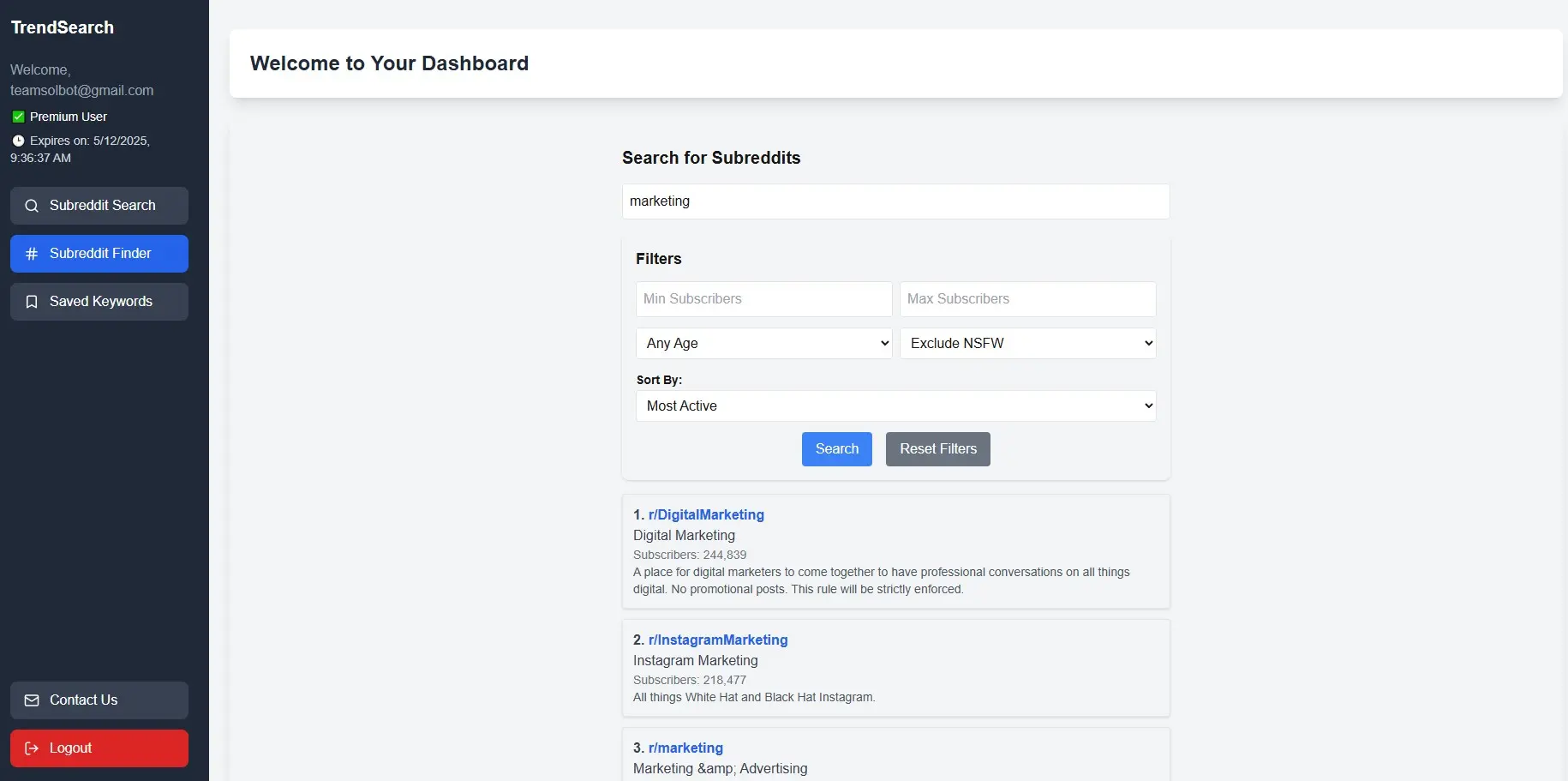 Screenshot 2 of TrendSearch