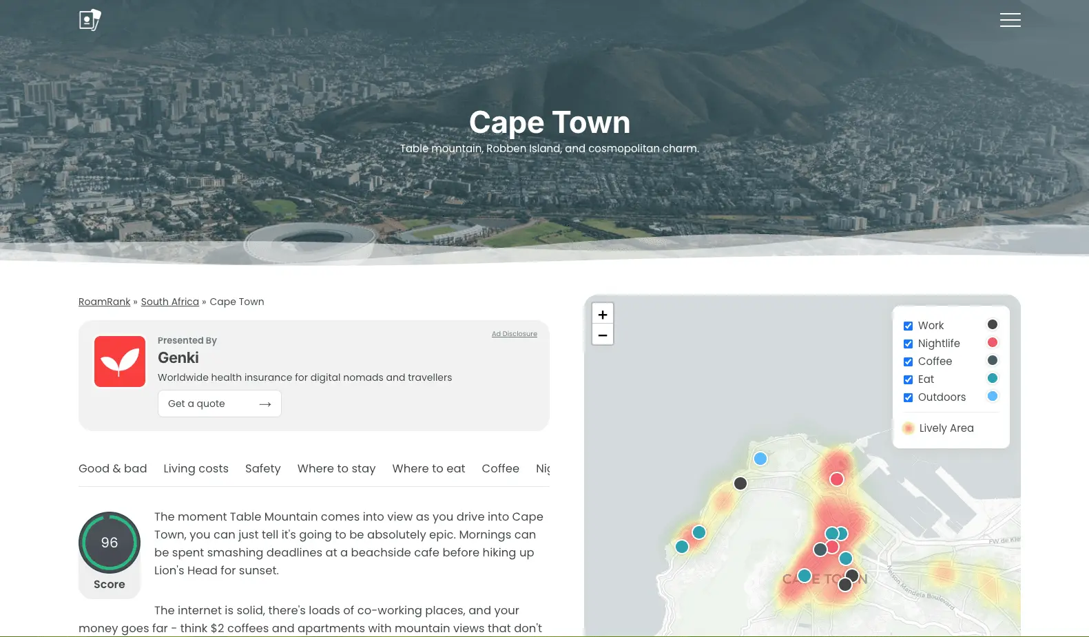 Screenshot 1 of City Guides for Digital Nomads