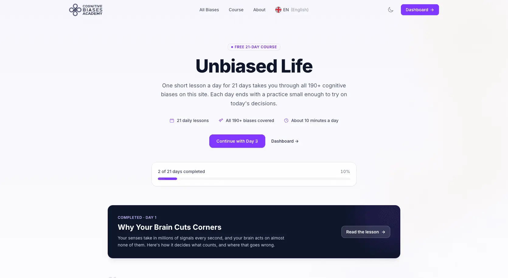 Screenshot 3 of Cognitive Biases Academy