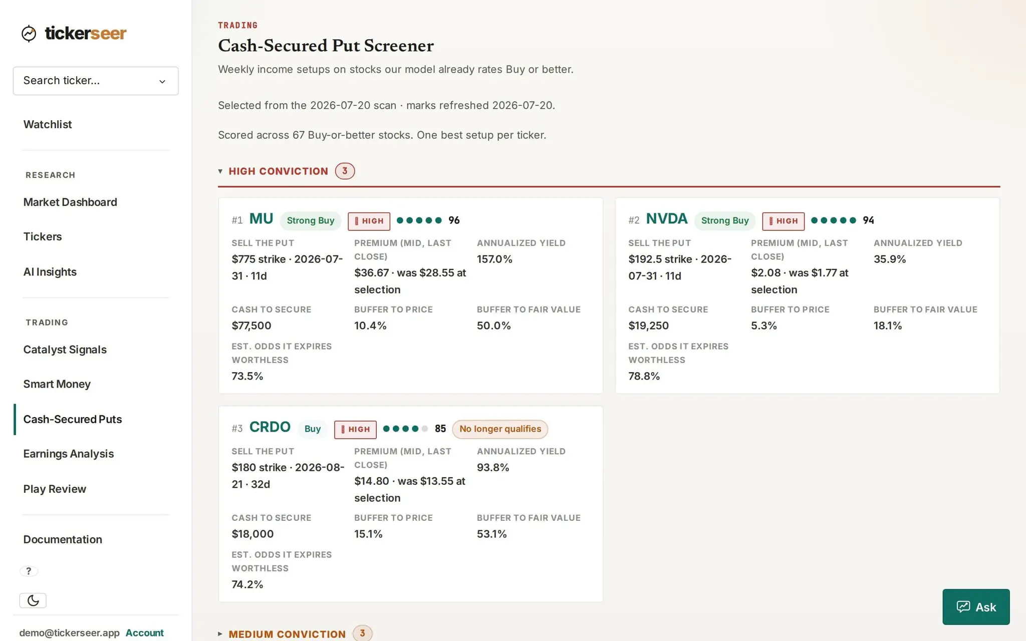 Screenshot 10 of tickerseer