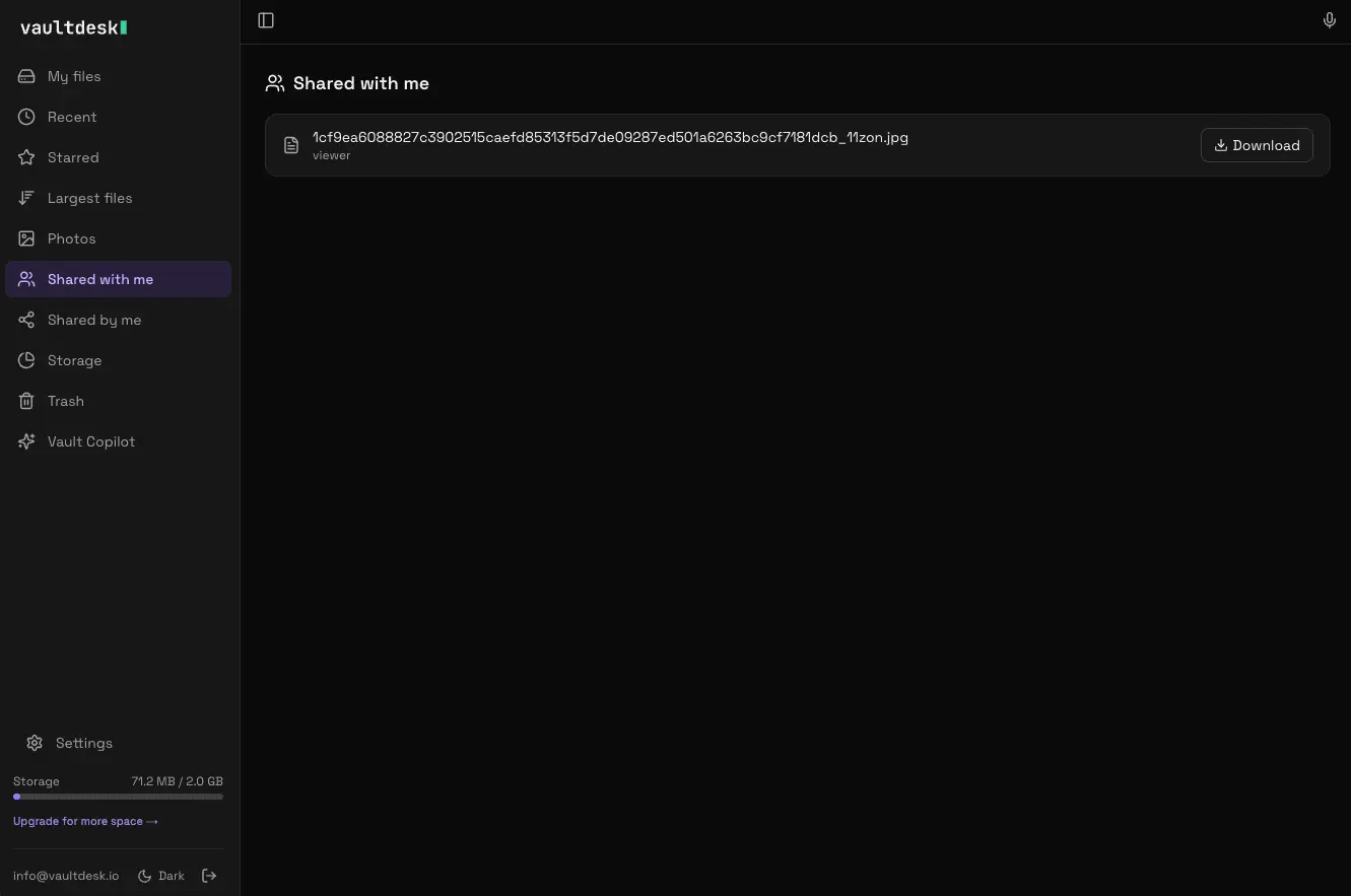 Screenshot 3 of Vault Desk