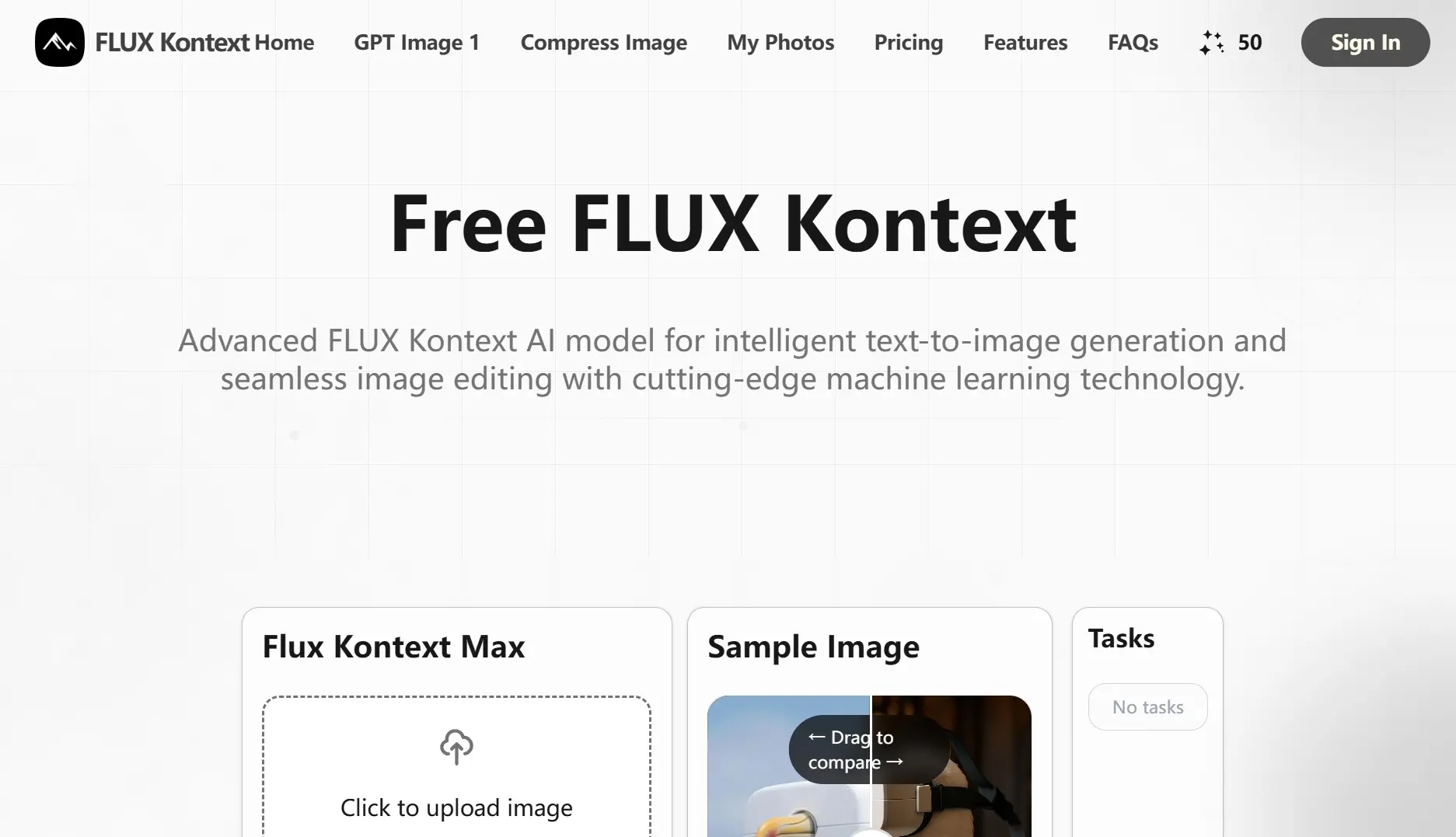 Screenshot 1 of FLUX Kontext