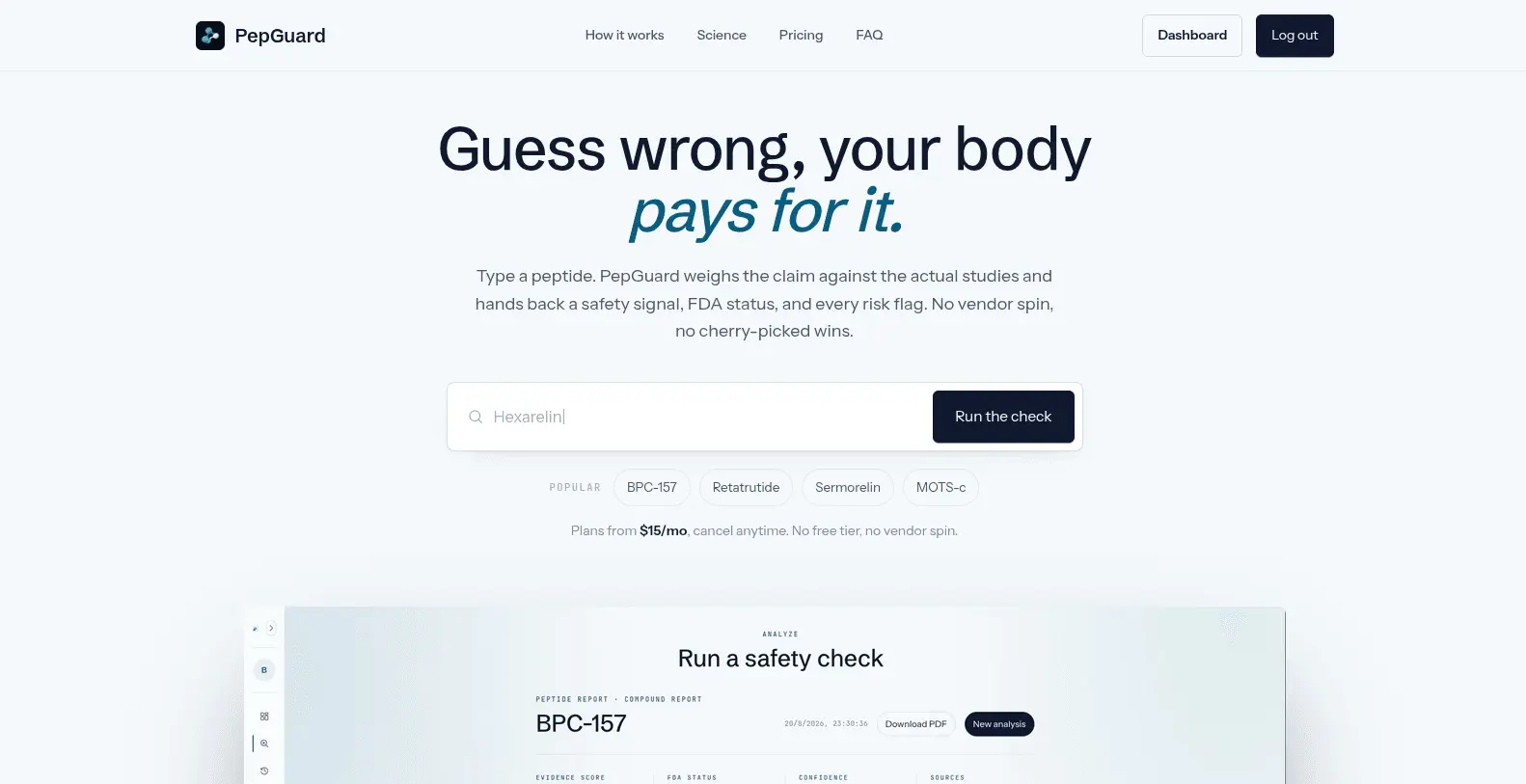 Screenshot 1 of PepGuard