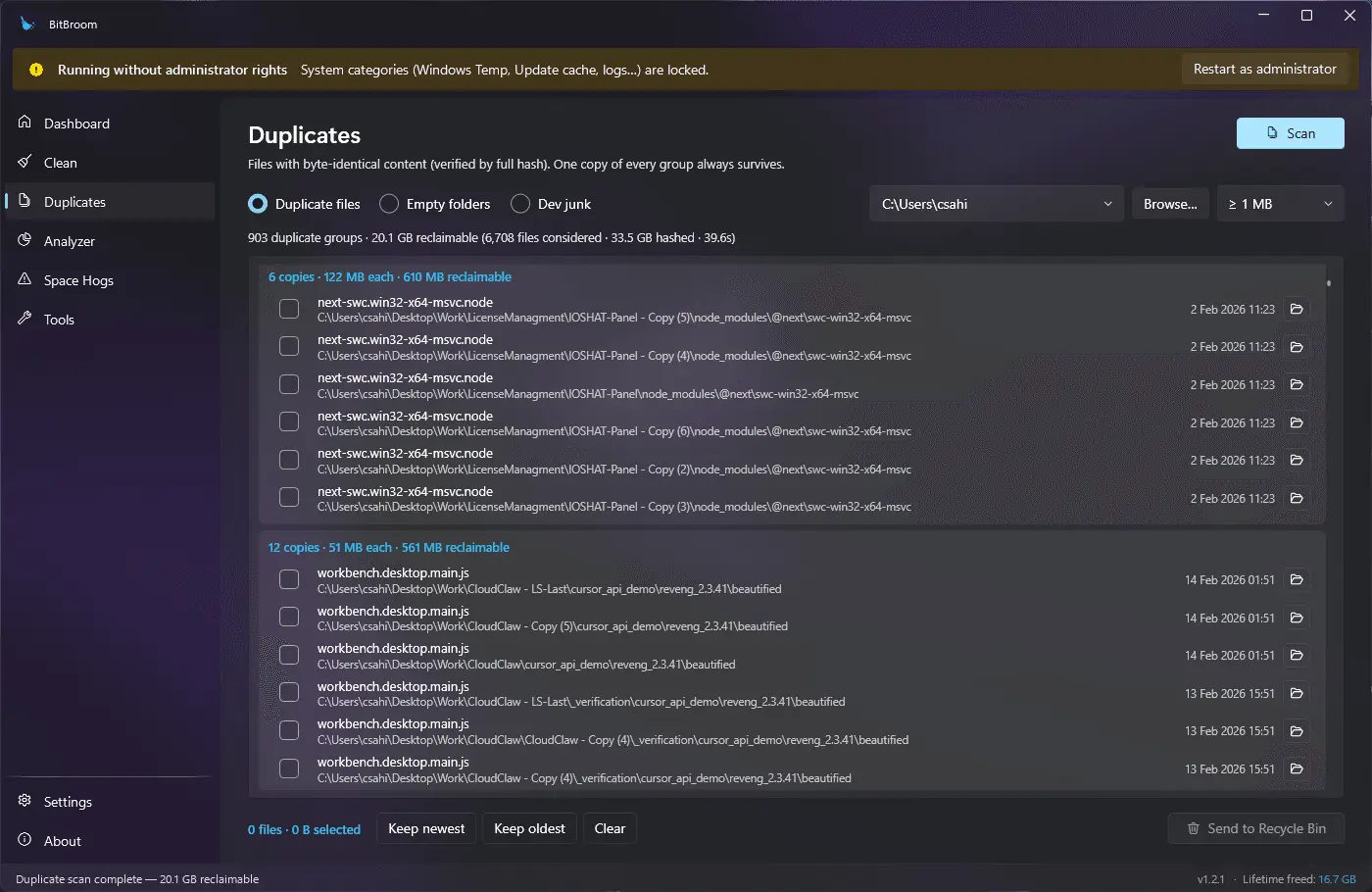 Screenshot 4 of BitBroom Cleaner