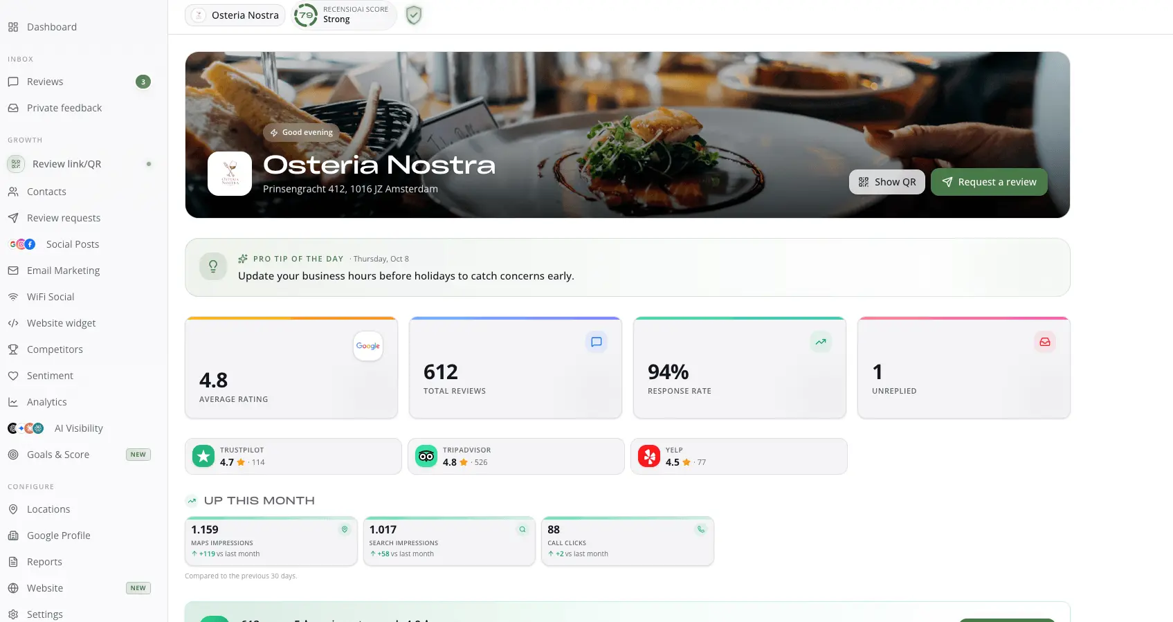 Screenshot 1 of RecensioAI