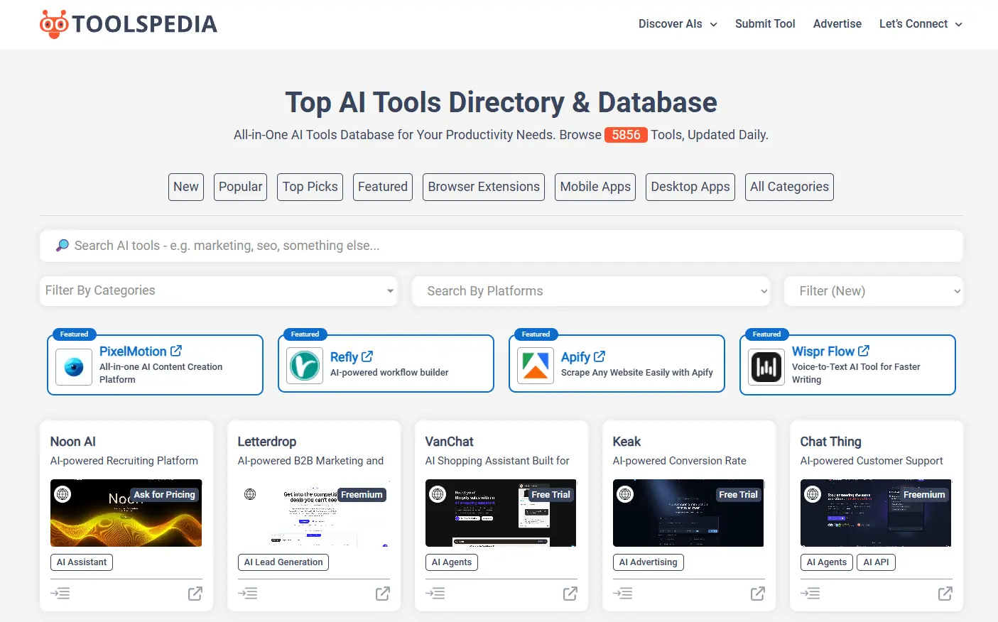 Screenshot 1 of ToolsPedia