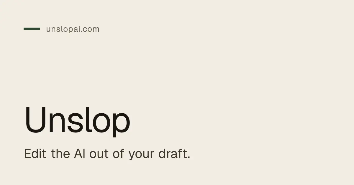 Screenshot 1 of Unslop