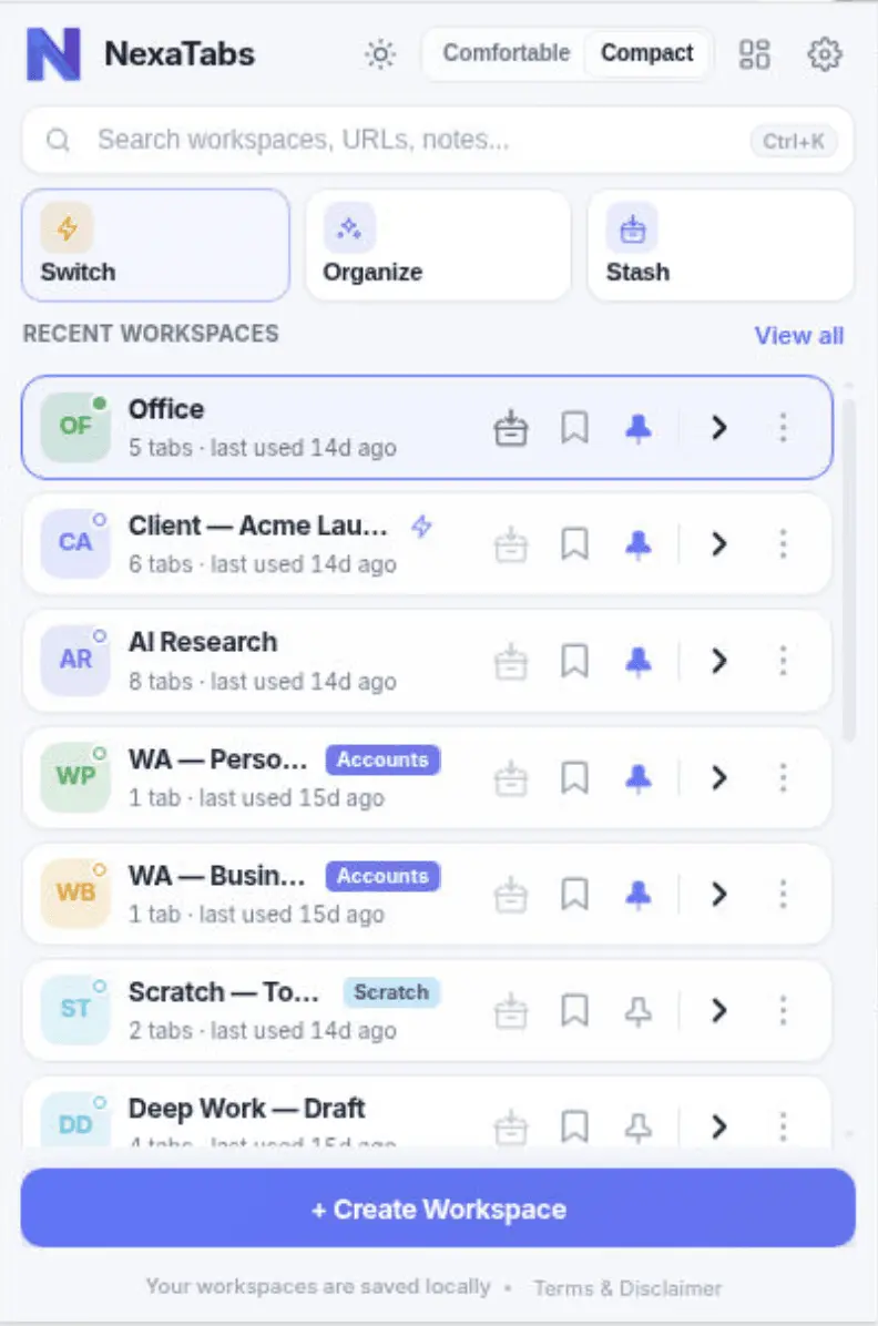 Screenshot 4 of NexaTabs