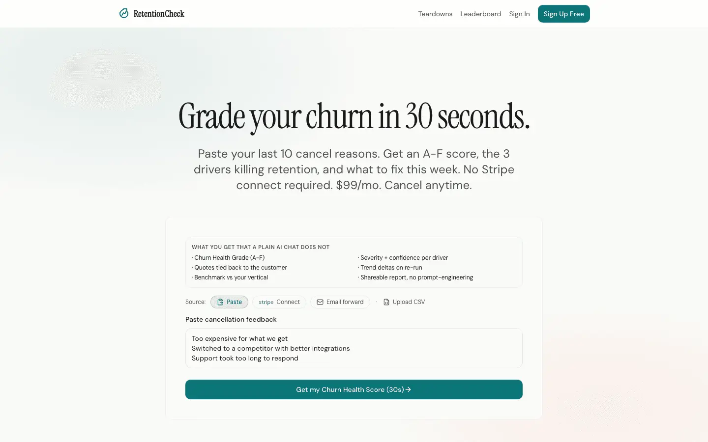 Screenshot 2 of RetentionCheck