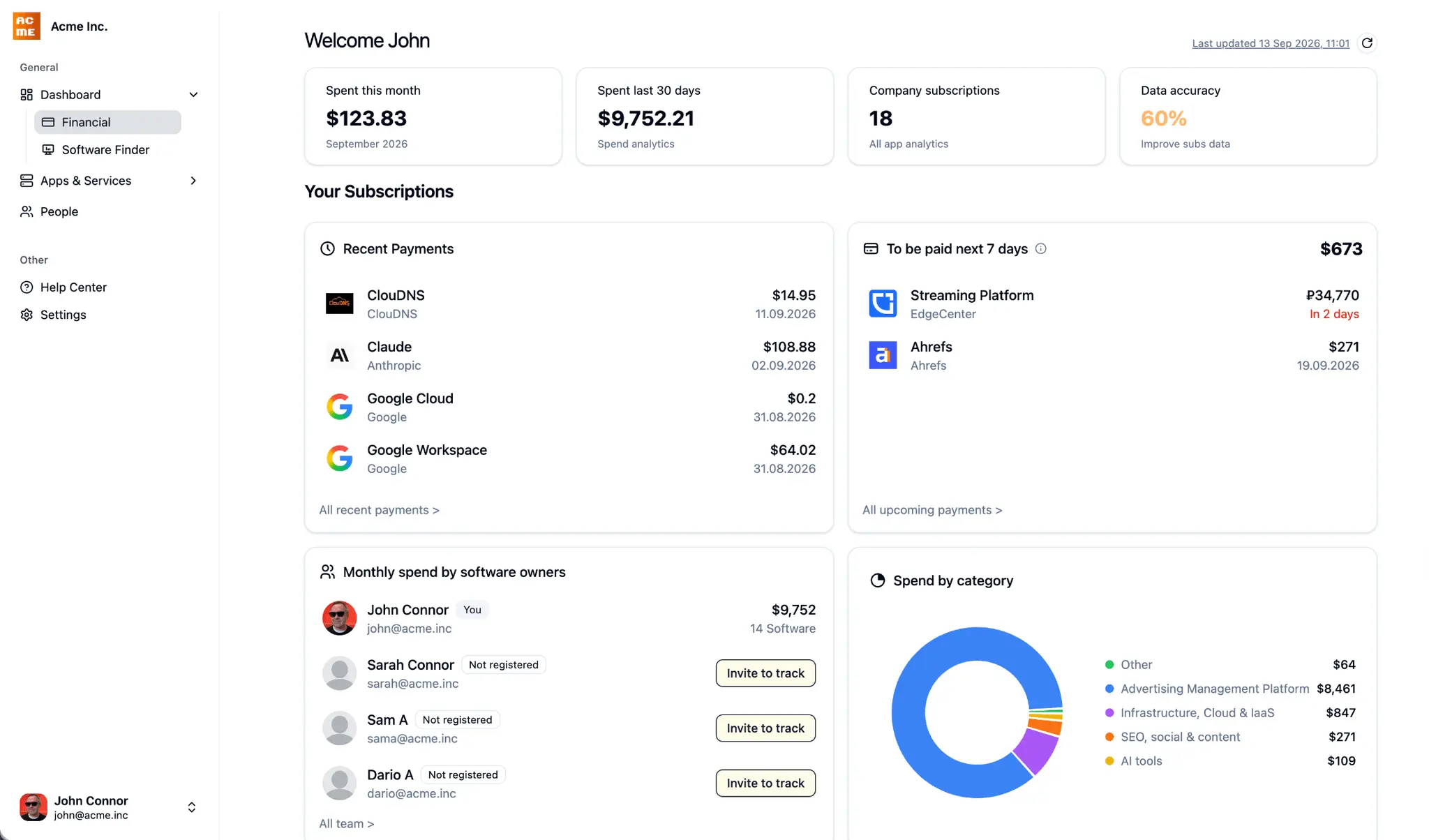 Screenshot 3 of Subscope — free subscription manager