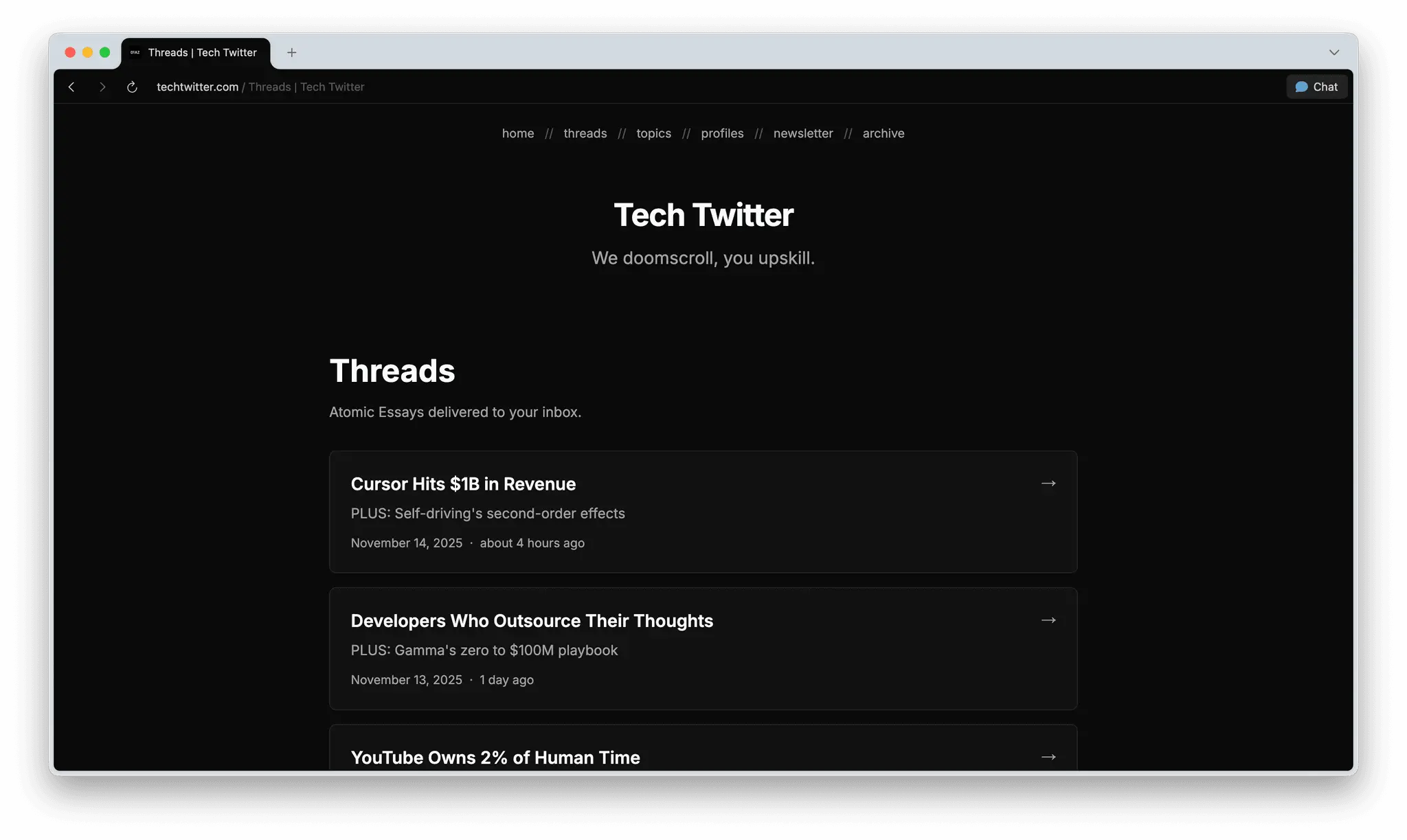 Screenshot 1 of Tech Twitter