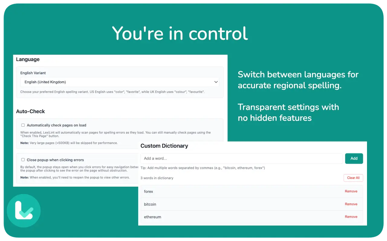 Screenshot 2 of LexiLint