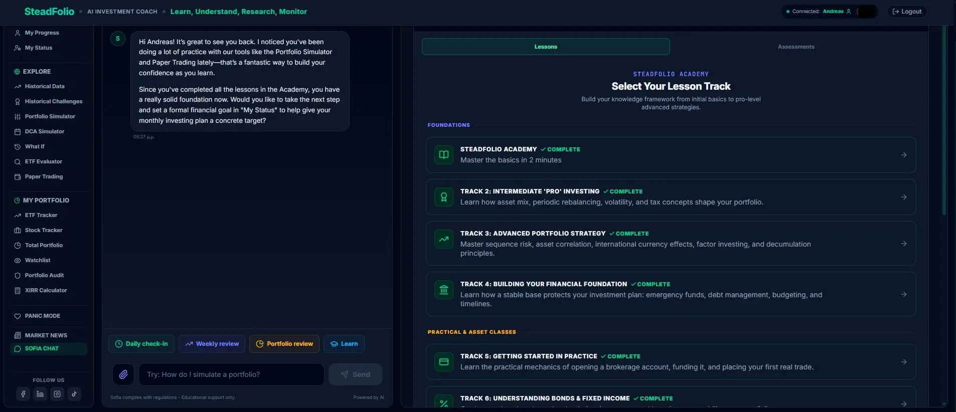 Screenshot 1 of SteadFolio