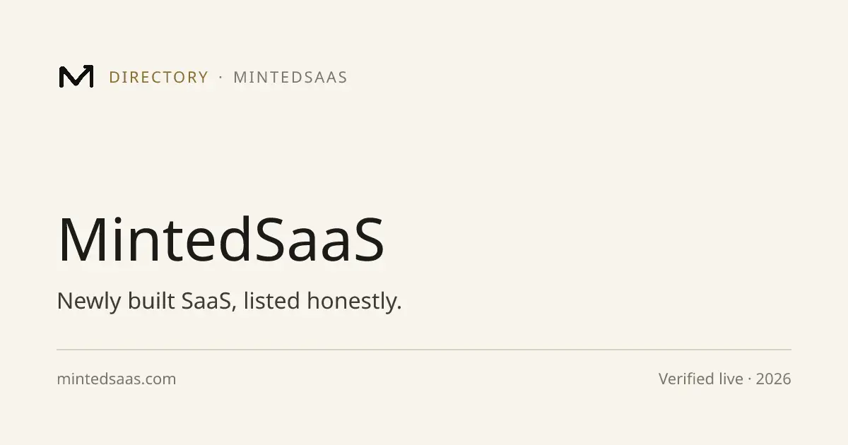 Screenshot 1 of MintedSaaS