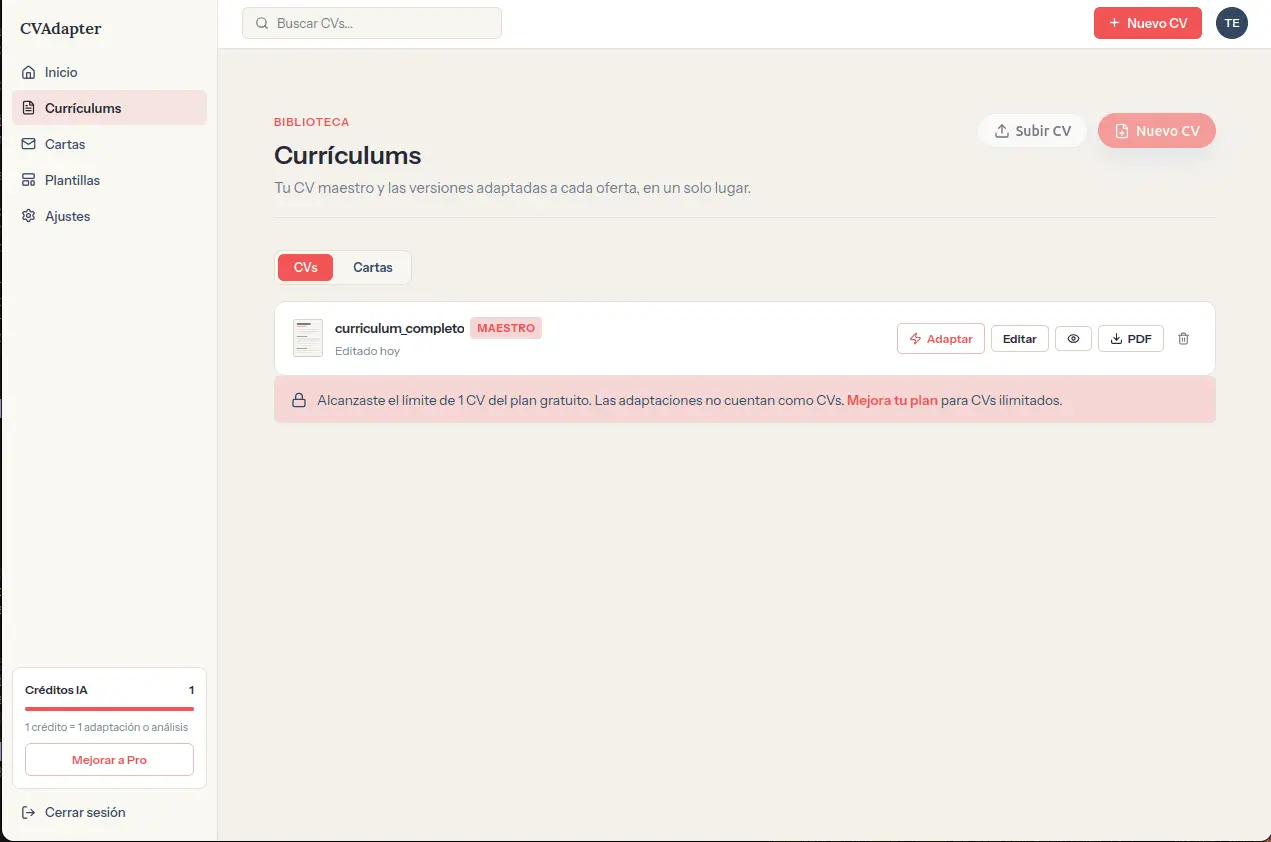 Screenshot 1 of CVAdapter