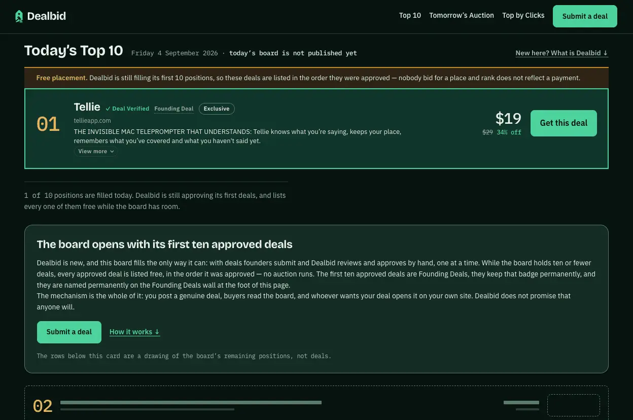 Screenshot 1 of Dealbid