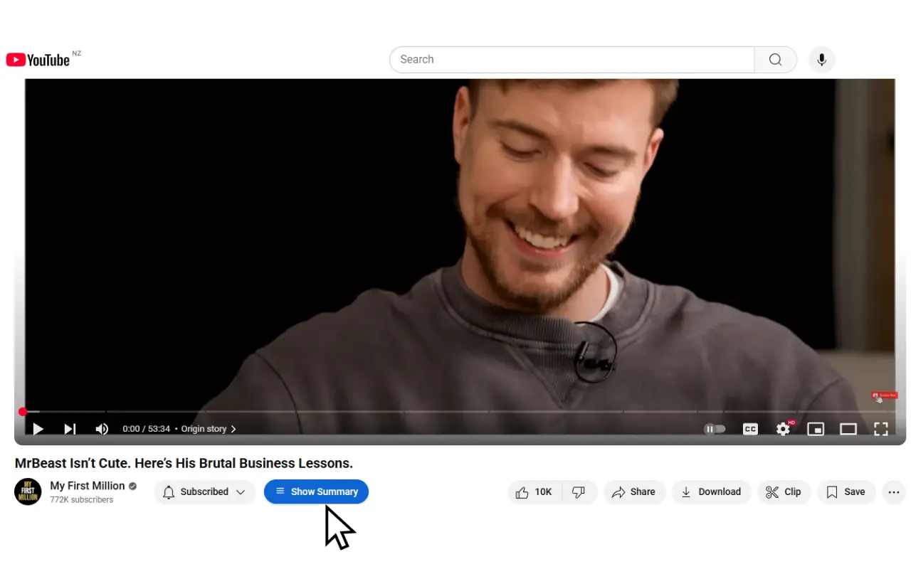 Screenshot 1 of Clixy: AI-Powered YouTube Summaries