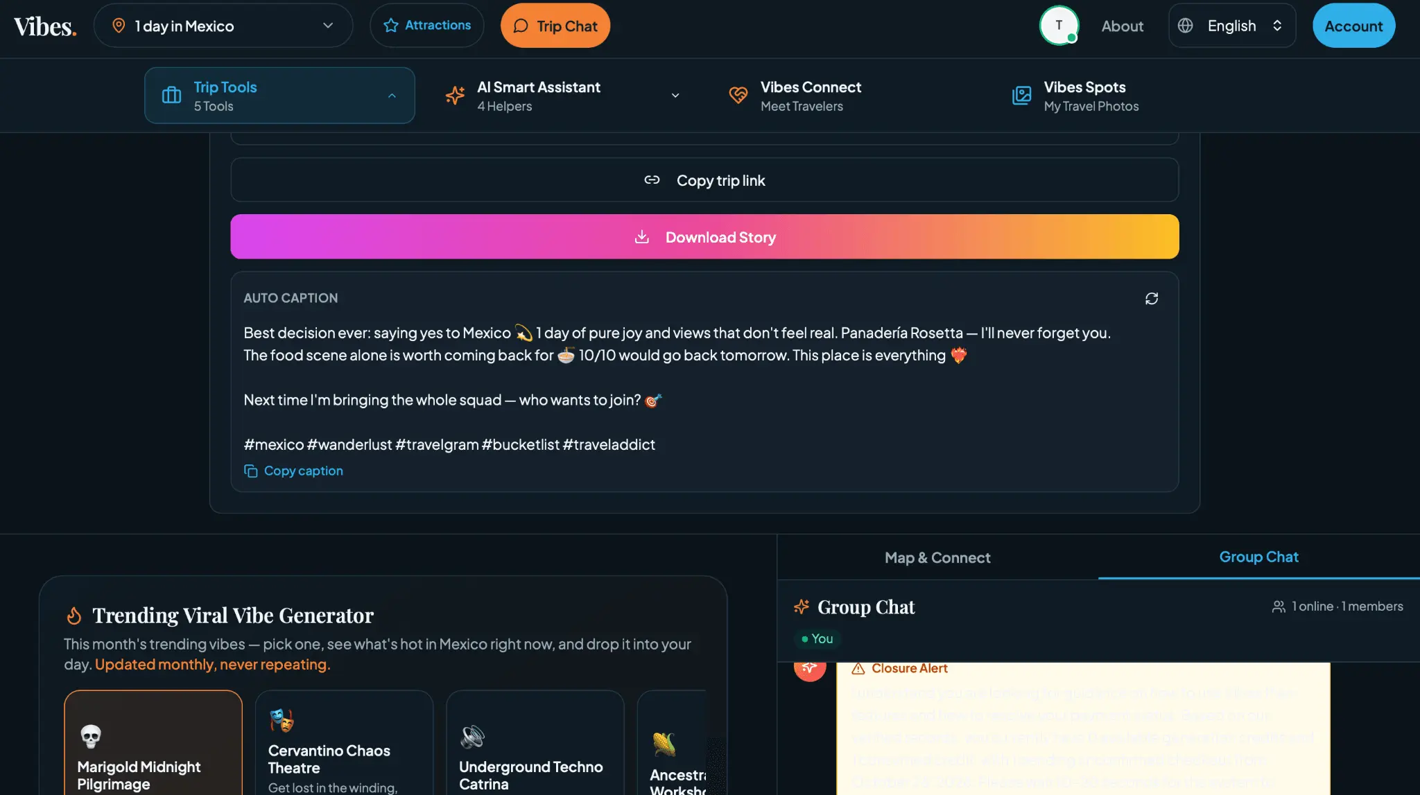 Screenshot 4 of Vibes Plan Trip Planner