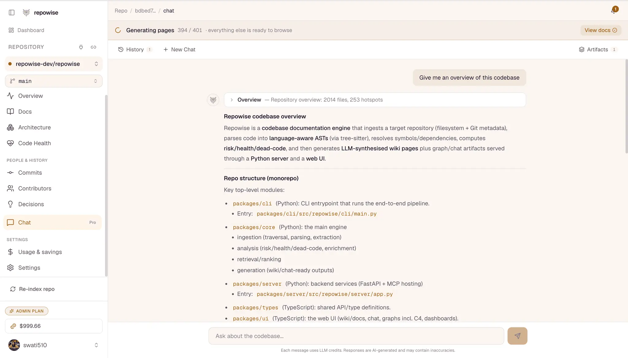 Screenshot 8 of Repowise