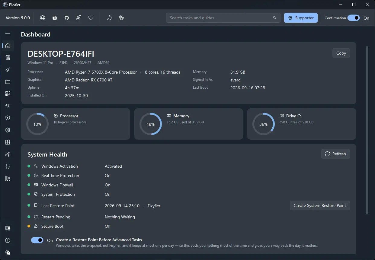 Screenshot 2 of Fixyfier
