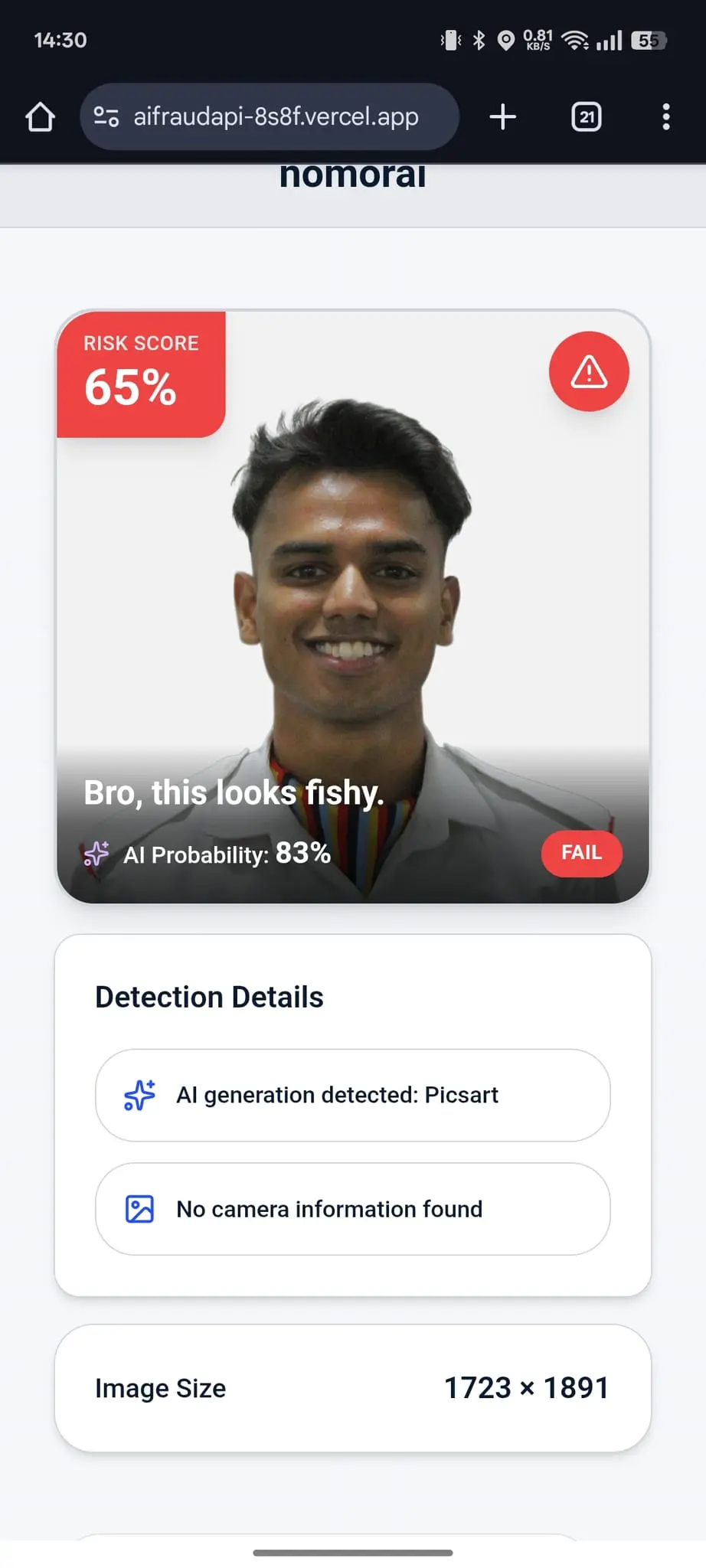 Screenshot 1 of NomorAI