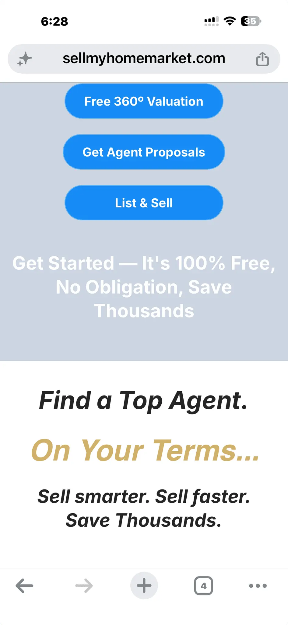 Screenshot 2 of Sell My Home Market