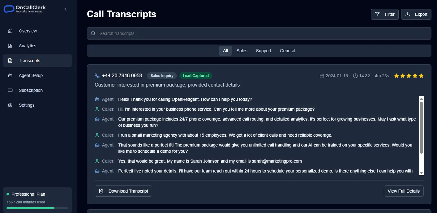 Screenshot 2 of OnCallClerk