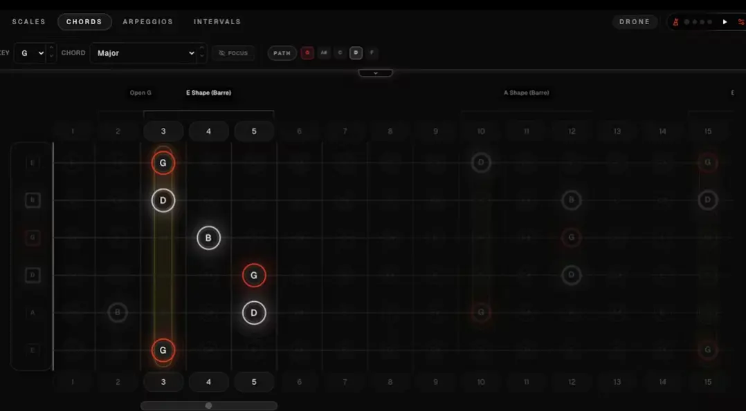Screenshot 1 of Soundgate Guitar Fretboard