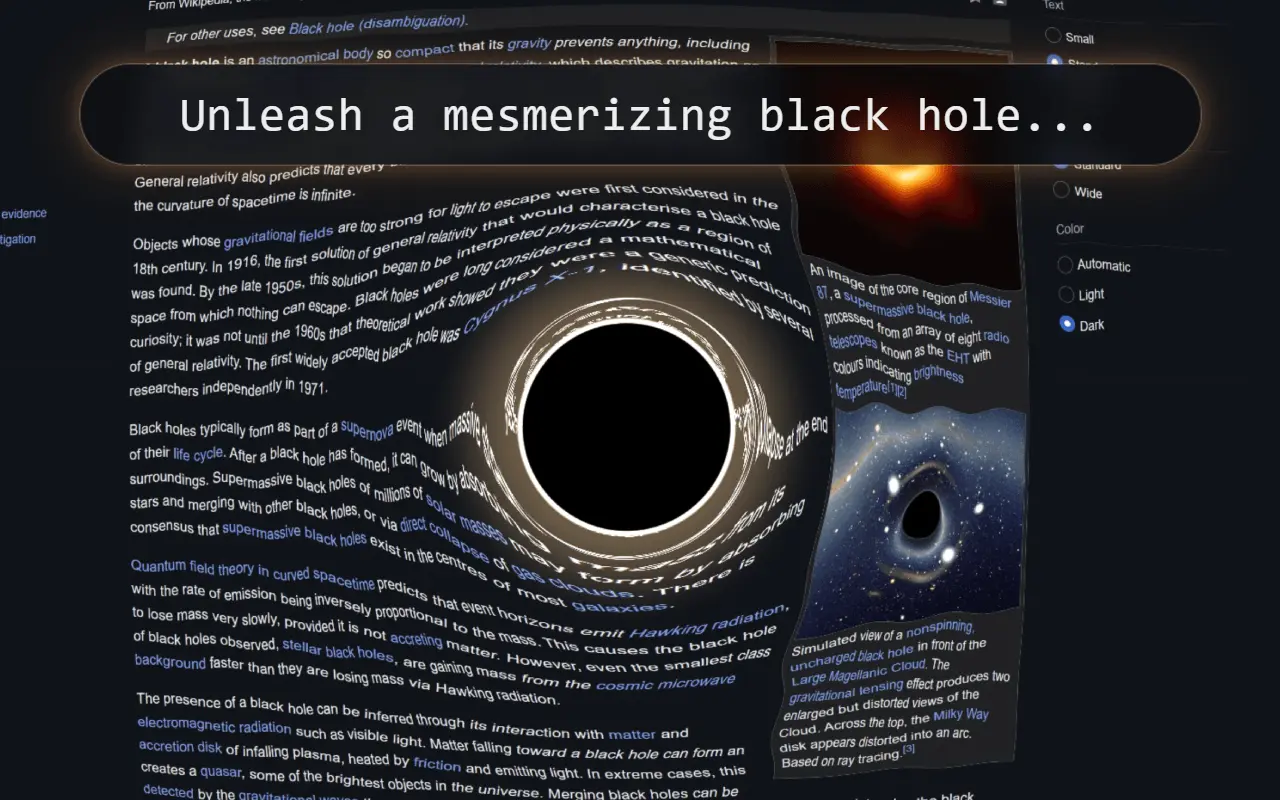 Screenshot 1 of Personal Black Hole