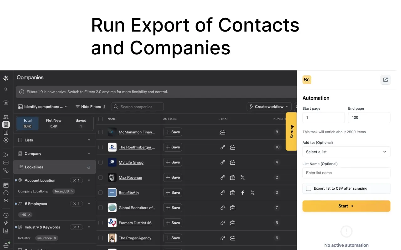 Screenshot 4 of Scrupp LinkedIn Sales Navigator Scraper