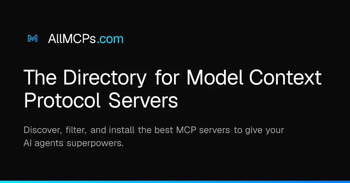 Screenshot 1 of AllMCPs