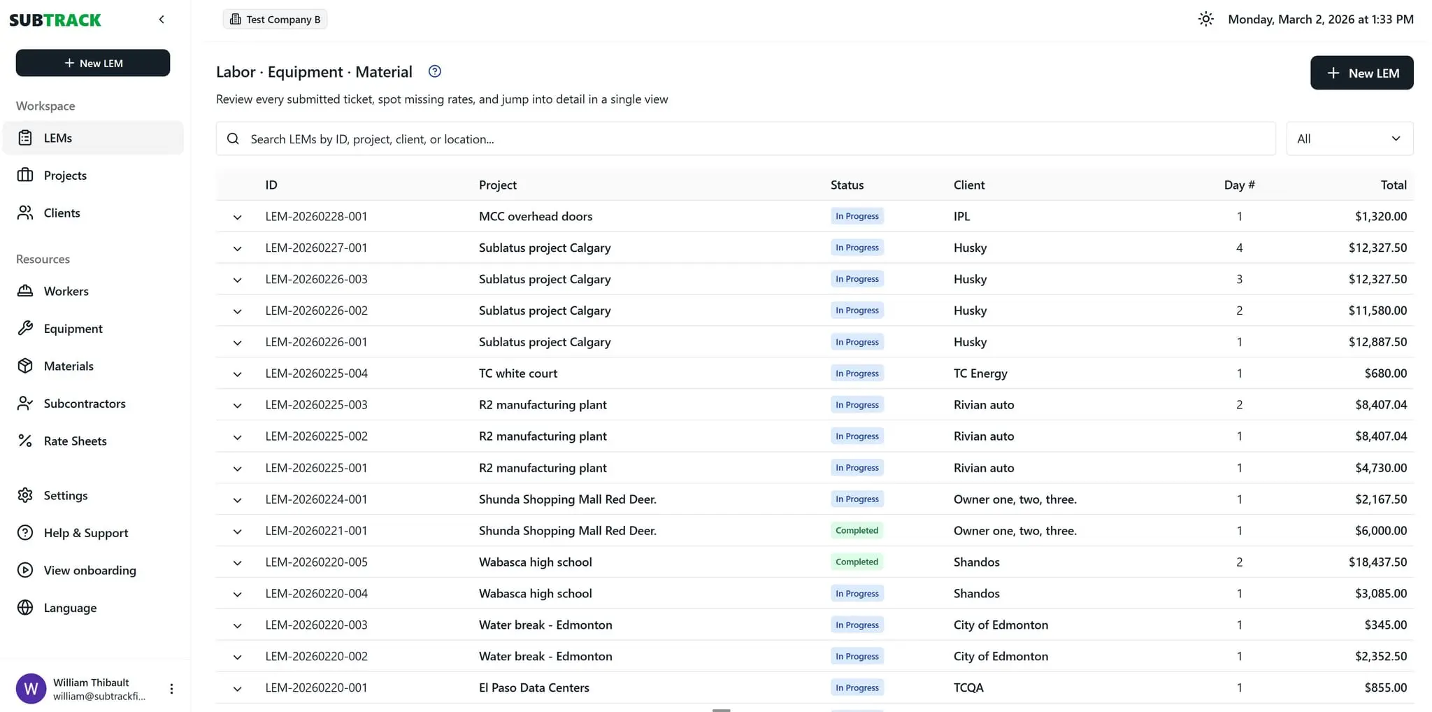 Screenshot 2 of SubTrack