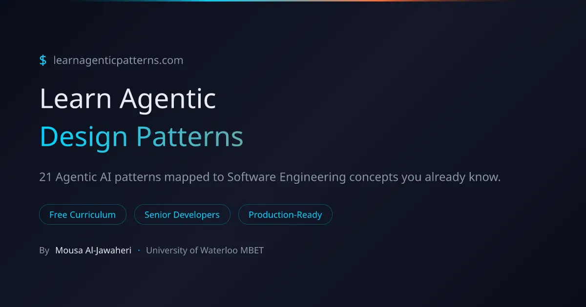 Screenshot 1 of Learn Agentic Patterns