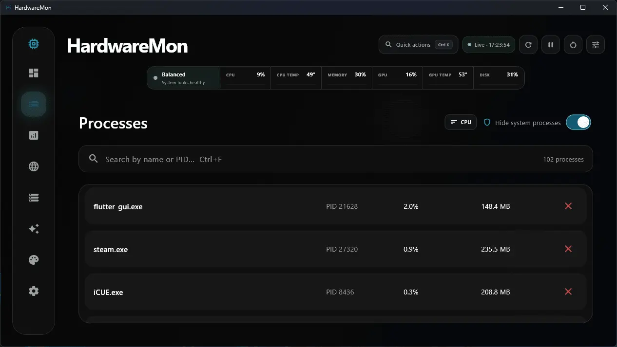 Screenshot 8 of HardwareMon