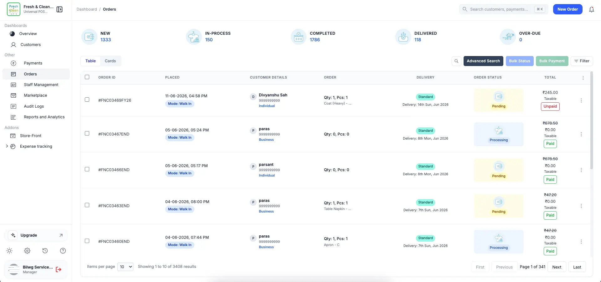 Screenshot 2 of Ezer Laundry - Modern Laundry POS System