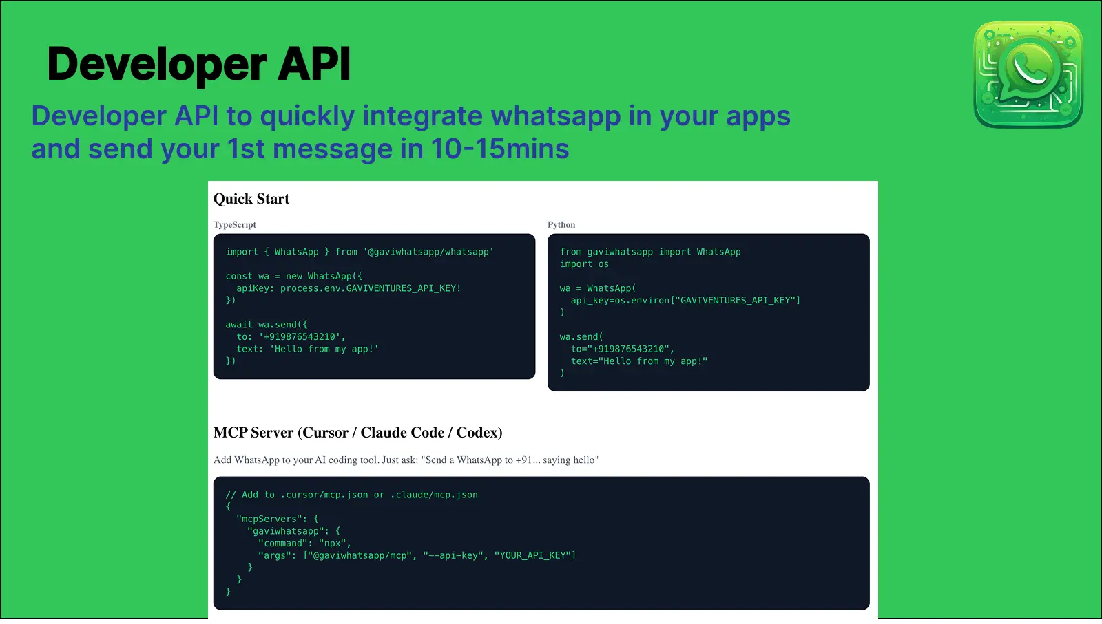 Screenshot 3 of Gavi WhatsApp Automations