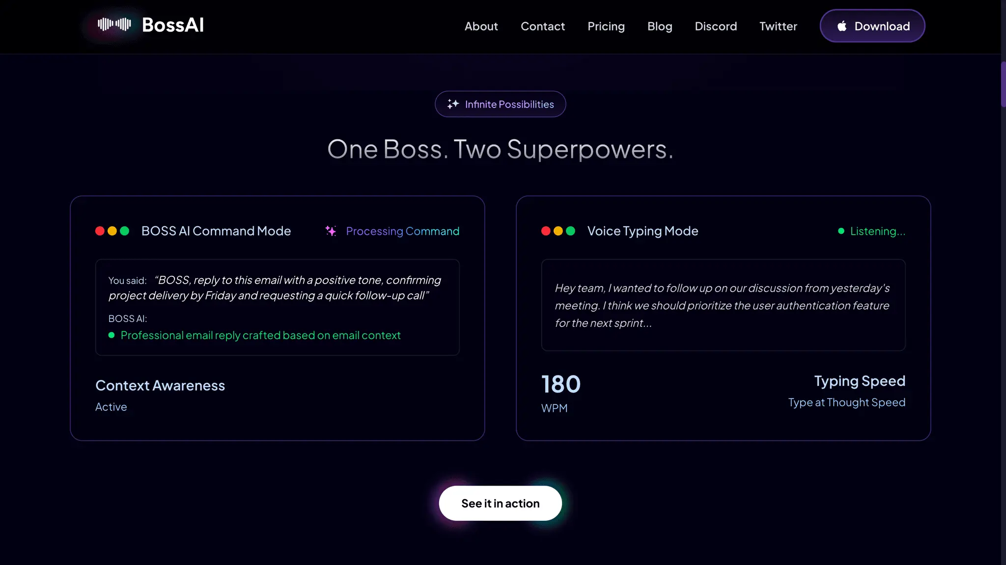 Screenshot 1 of BOSS AI