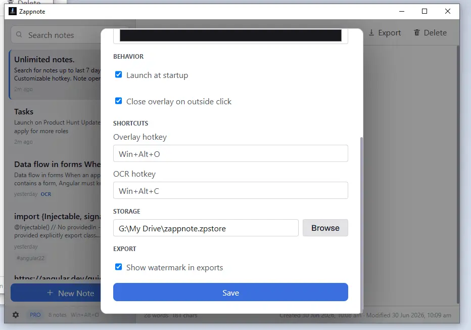 Screenshot 4 of Zapp Note - Quick, Free & Offline notes