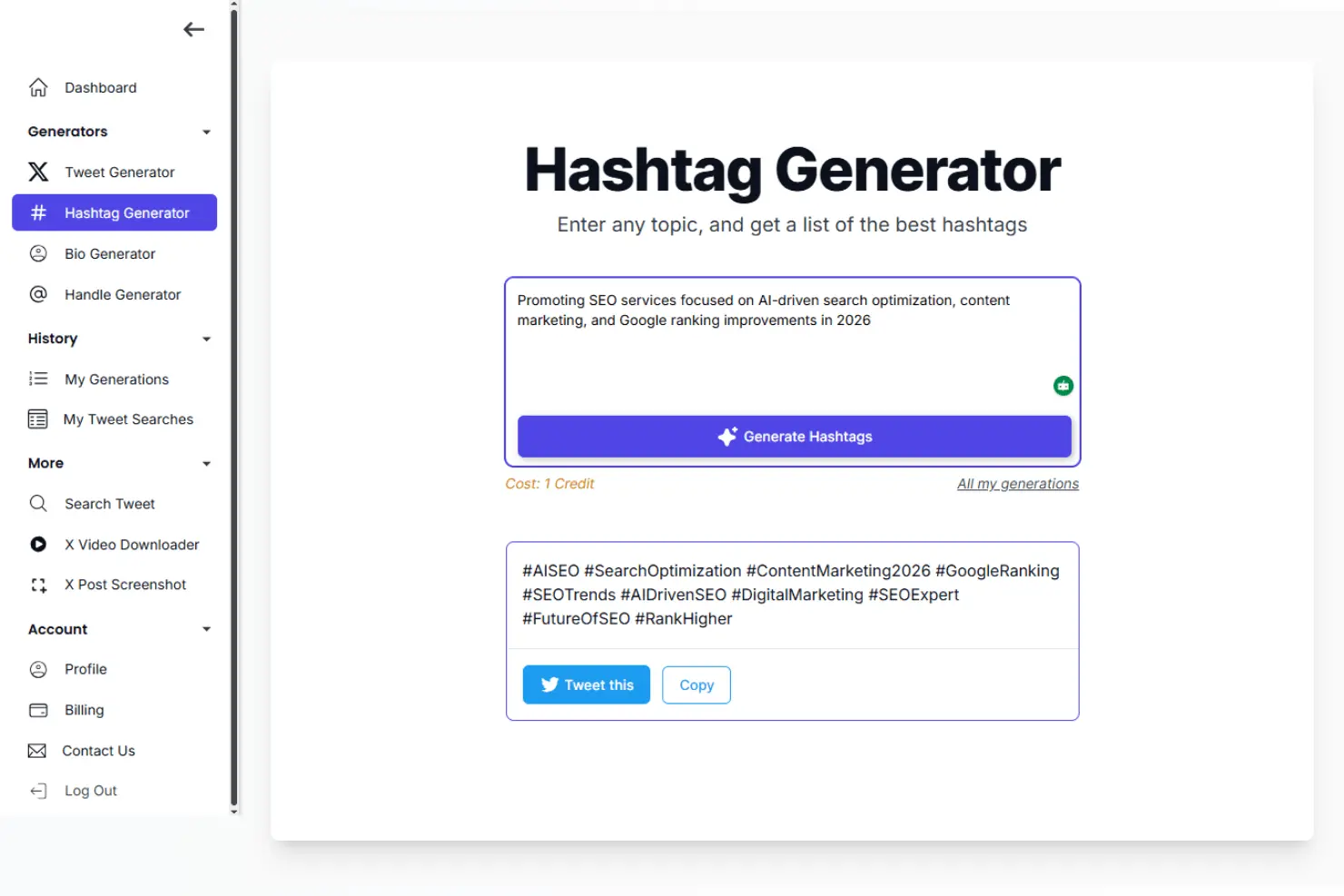 Screenshot 3 of Tweetstorm AI