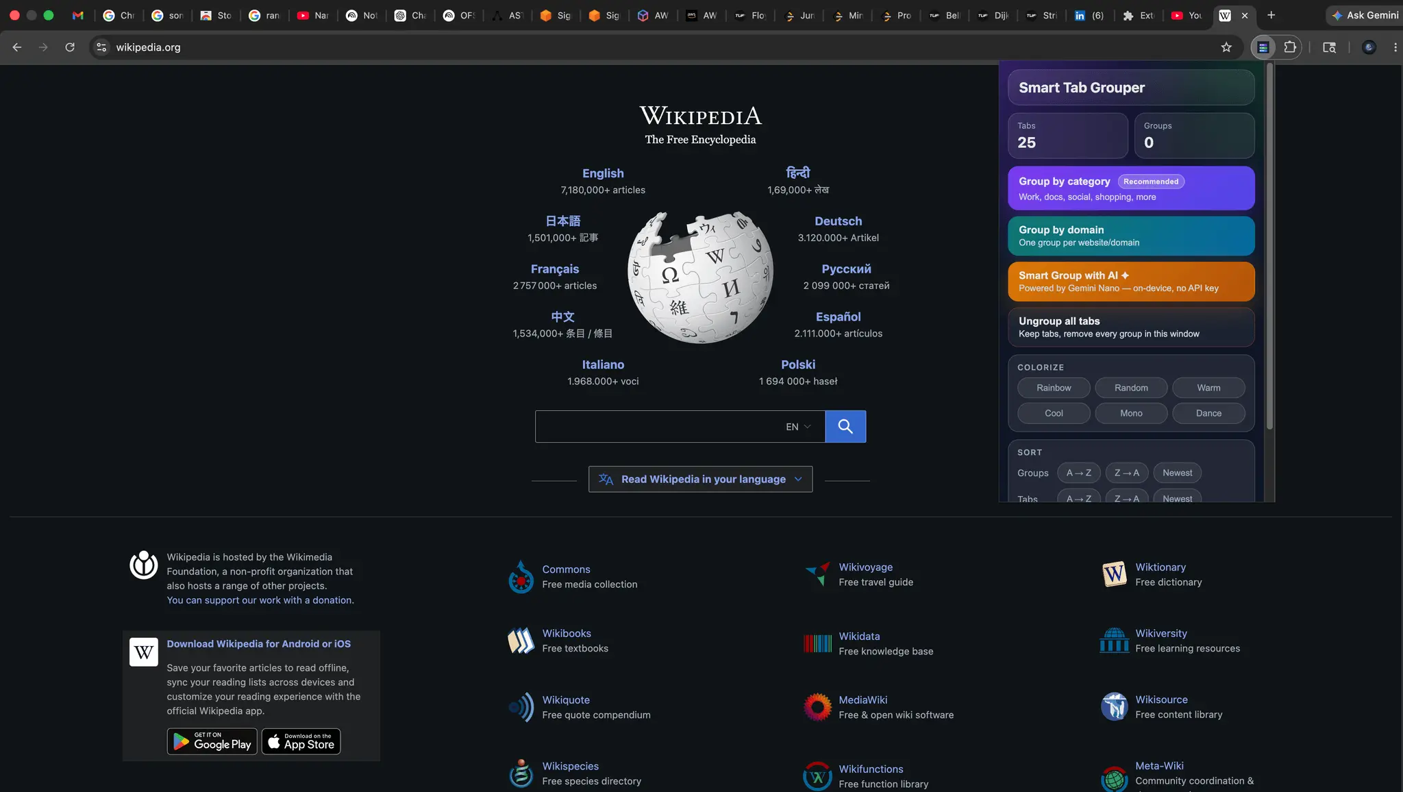 Screenshot 5 of Smart Tab Grouper – Organize Chrome Tabs
