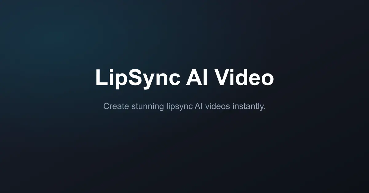 Screenshot 1 of LipSync AI Video