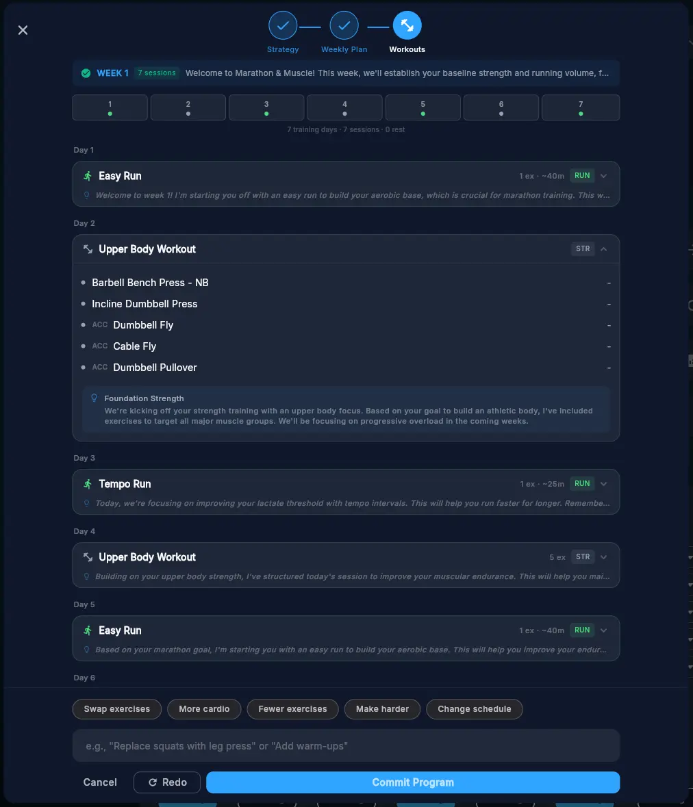 Screenshot 2 of Pelaris AI Fitness Coaching