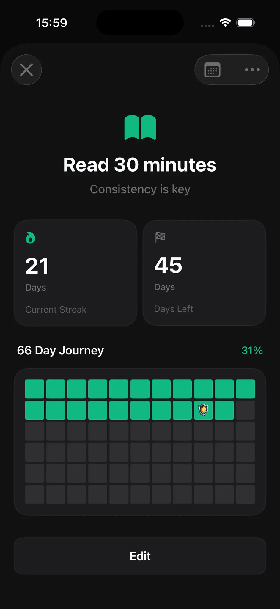 Screenshot 4 of 66-Day Streak: Habit Builder