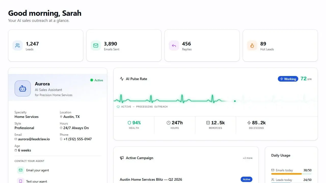 Screenshot 1 of LeadClaw