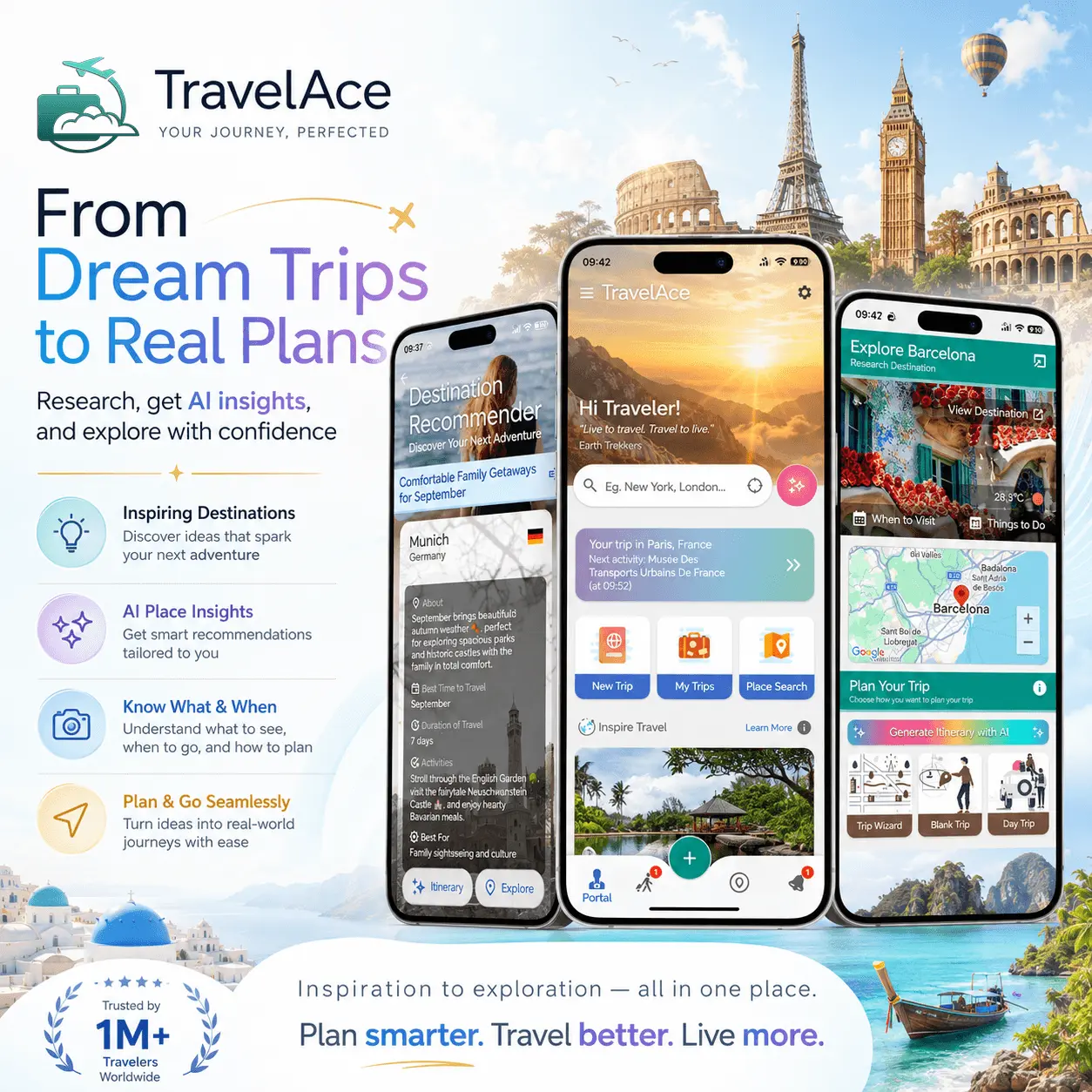 Screenshot 1 of TravelAce | AI-Powered Trip Planner
