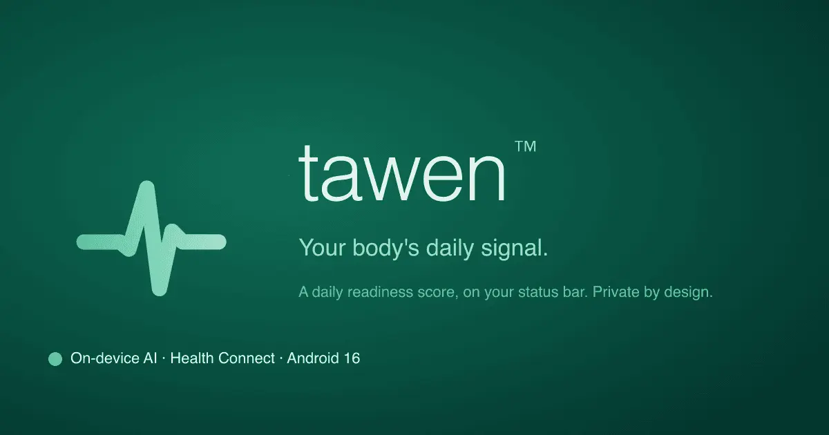 Screenshot 1 of Tawen — On-Device Daily Readiness Score