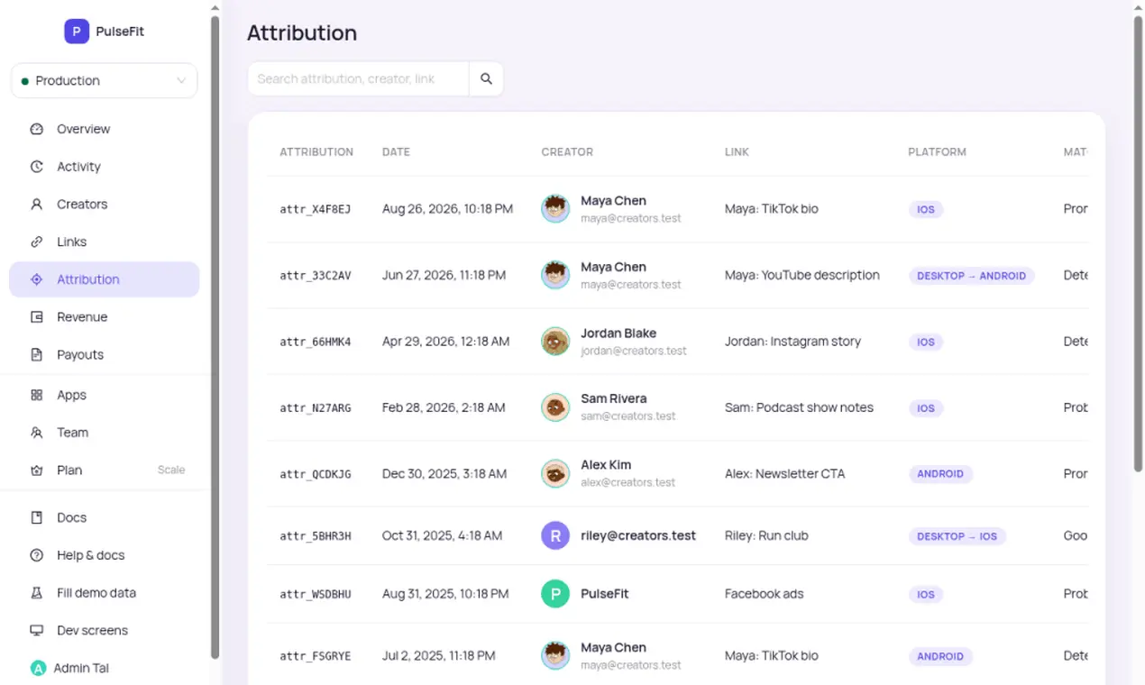 Screenshot 1 of Tap App Link