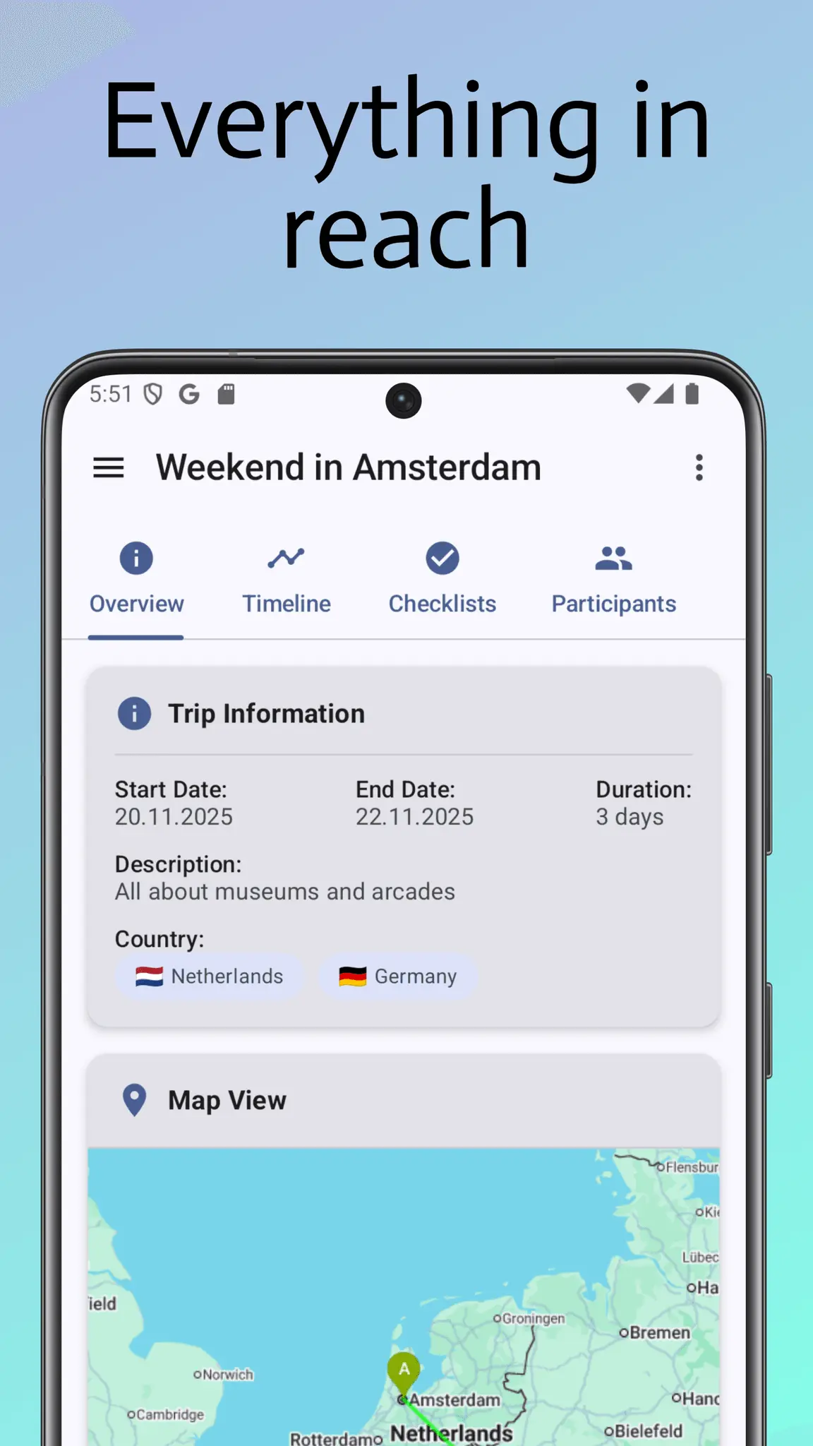 Screenshot 3 of Trabista - Travel Planning simply secure