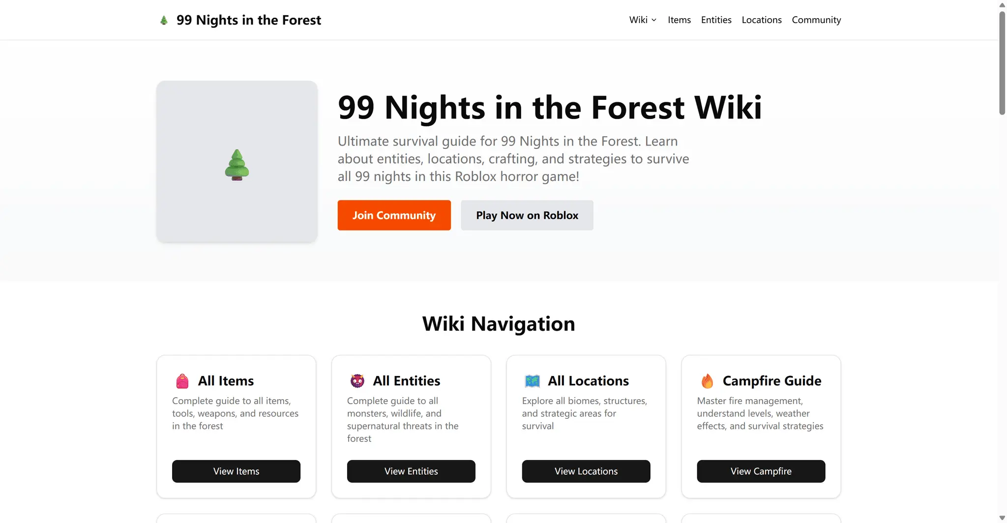 Screenshot 1 of 99 Nights in the Forest Wiki