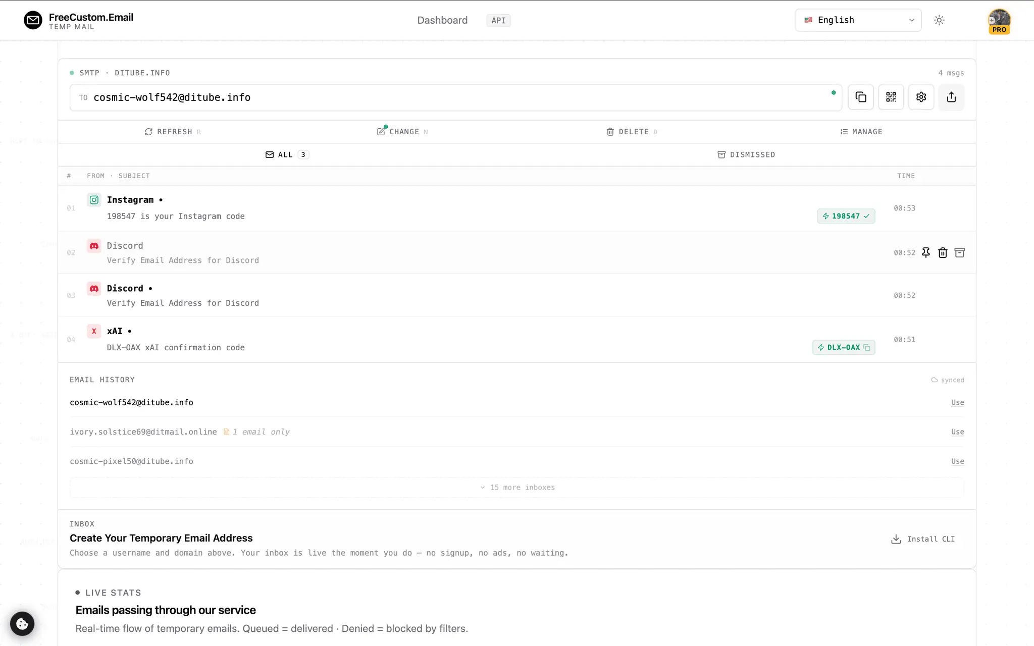 Screenshot 1 of FreeCustom.Email